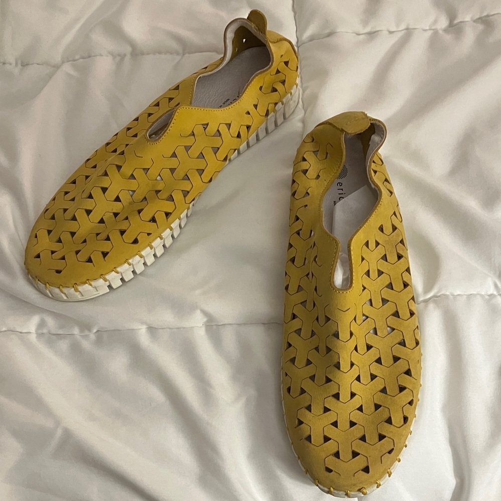 Stylish Yellow Slip-On Women's Shoes
